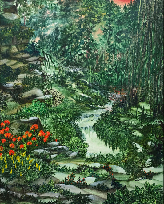 Sun worshippers in the glade