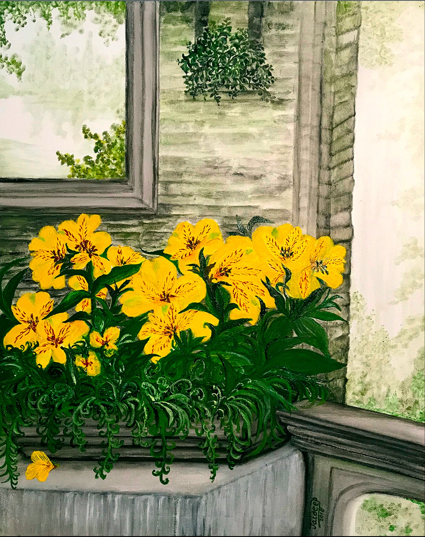 Lilies by the window